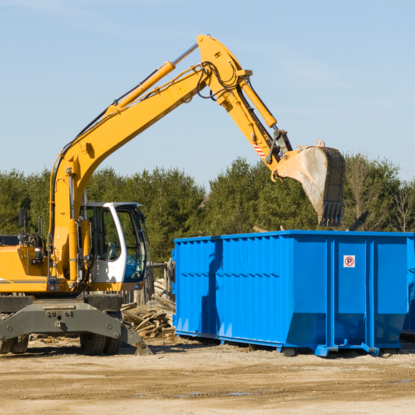 what happens if the residential dumpster is damaged or stolen during rental in East Andover Maine